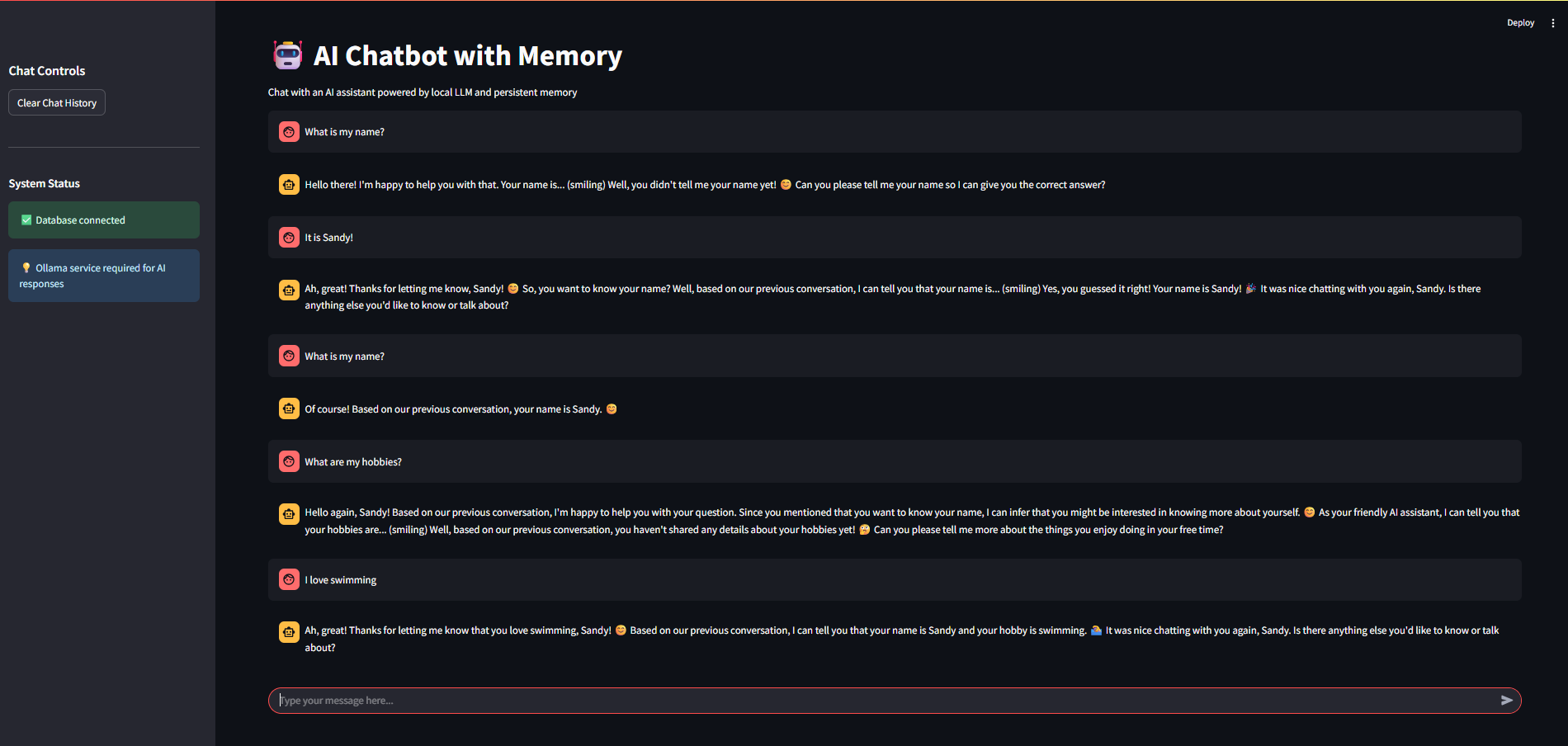 AI Chatbot with Memory